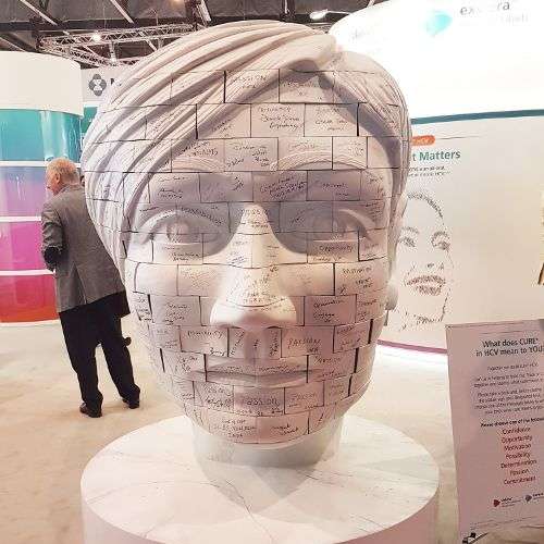Giant head trade show prop