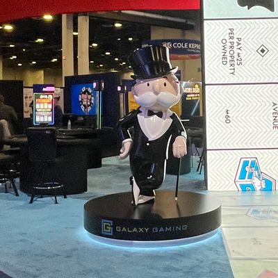 Oversized Monopoly Man custom marketing prop