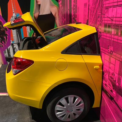 Car cut in half custom trade show display prop