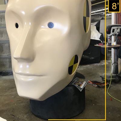Crash test dummy head custom prop